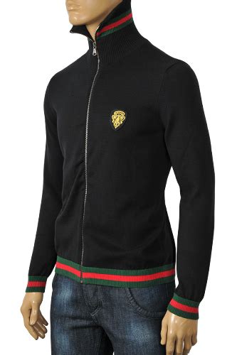 gucci mens cotton zip up